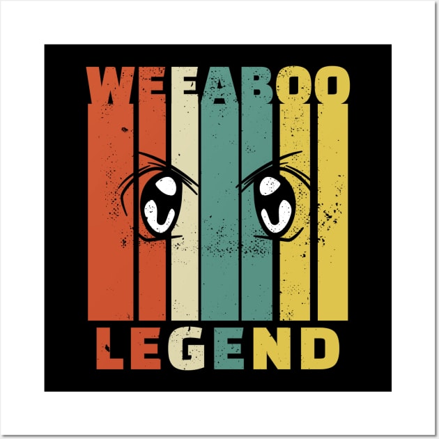 Weeaboo Legend Weeb Trash Stuff Vintage Anime Meme Wall Art by Alex21